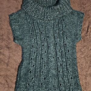 Mudd Women's Deep Teal Cowl Neck Sweater